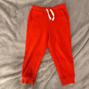 Primary Bright Red Kids Lightweight Joggers Size 4 EUC